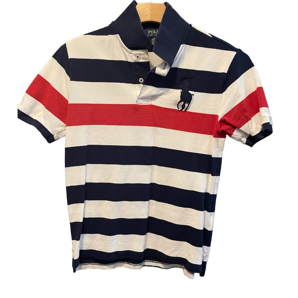 Polo Youth Cotton Mesh Striped Shirt